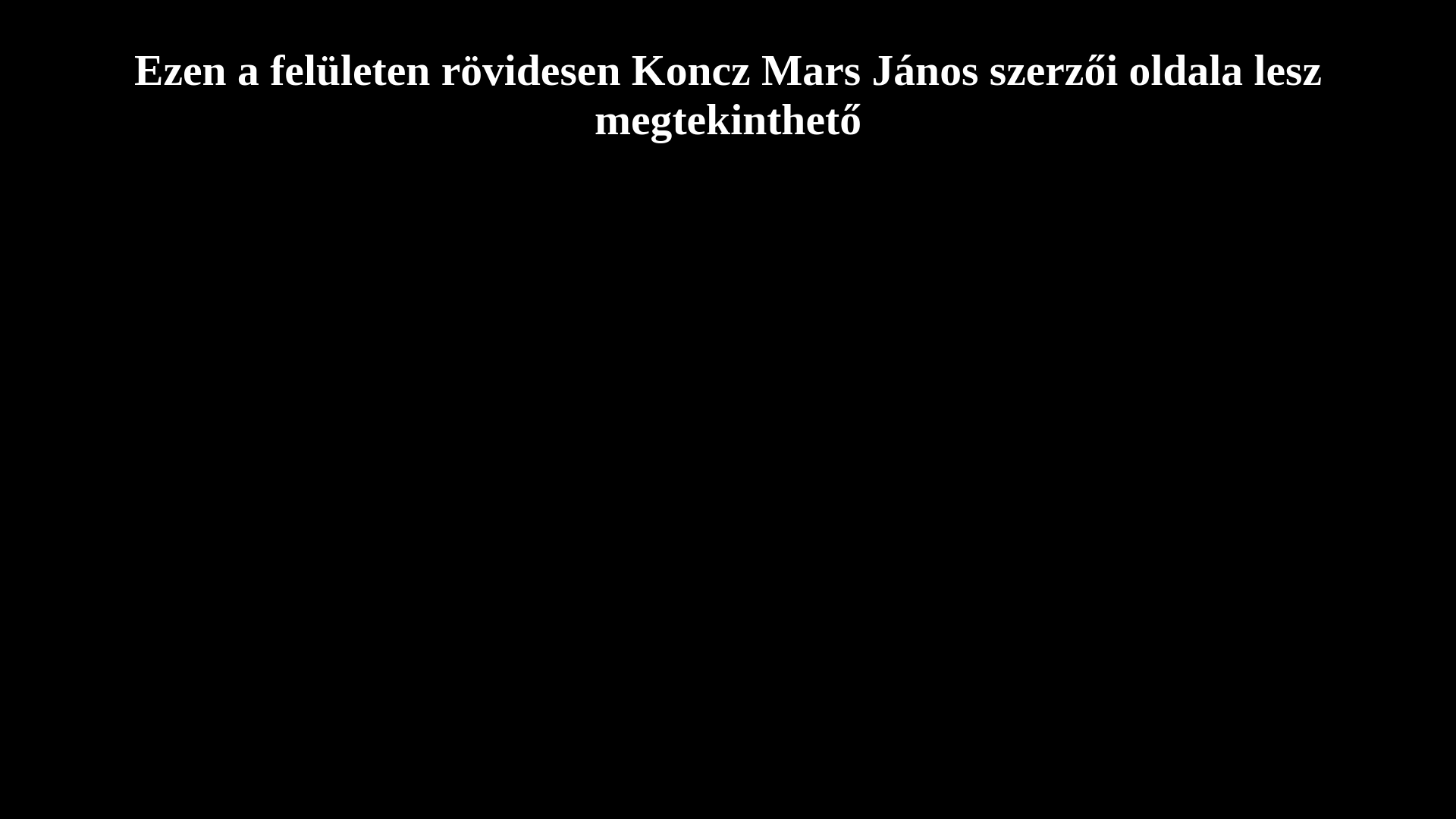 website screenshot of https://konczmarsjanos.hu/