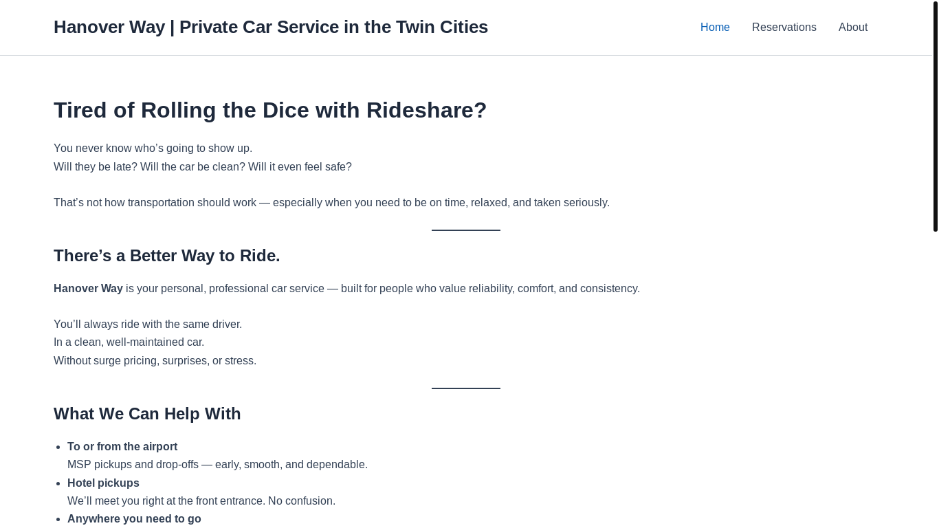 website screenshot of https://rideportavita.com/