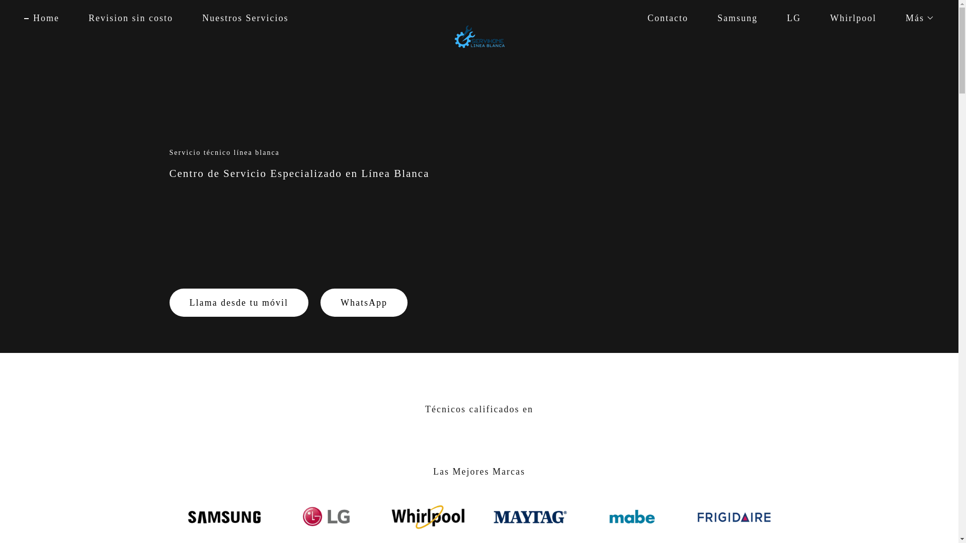 website screenshot of https://centroserviciotecnico.mx/
