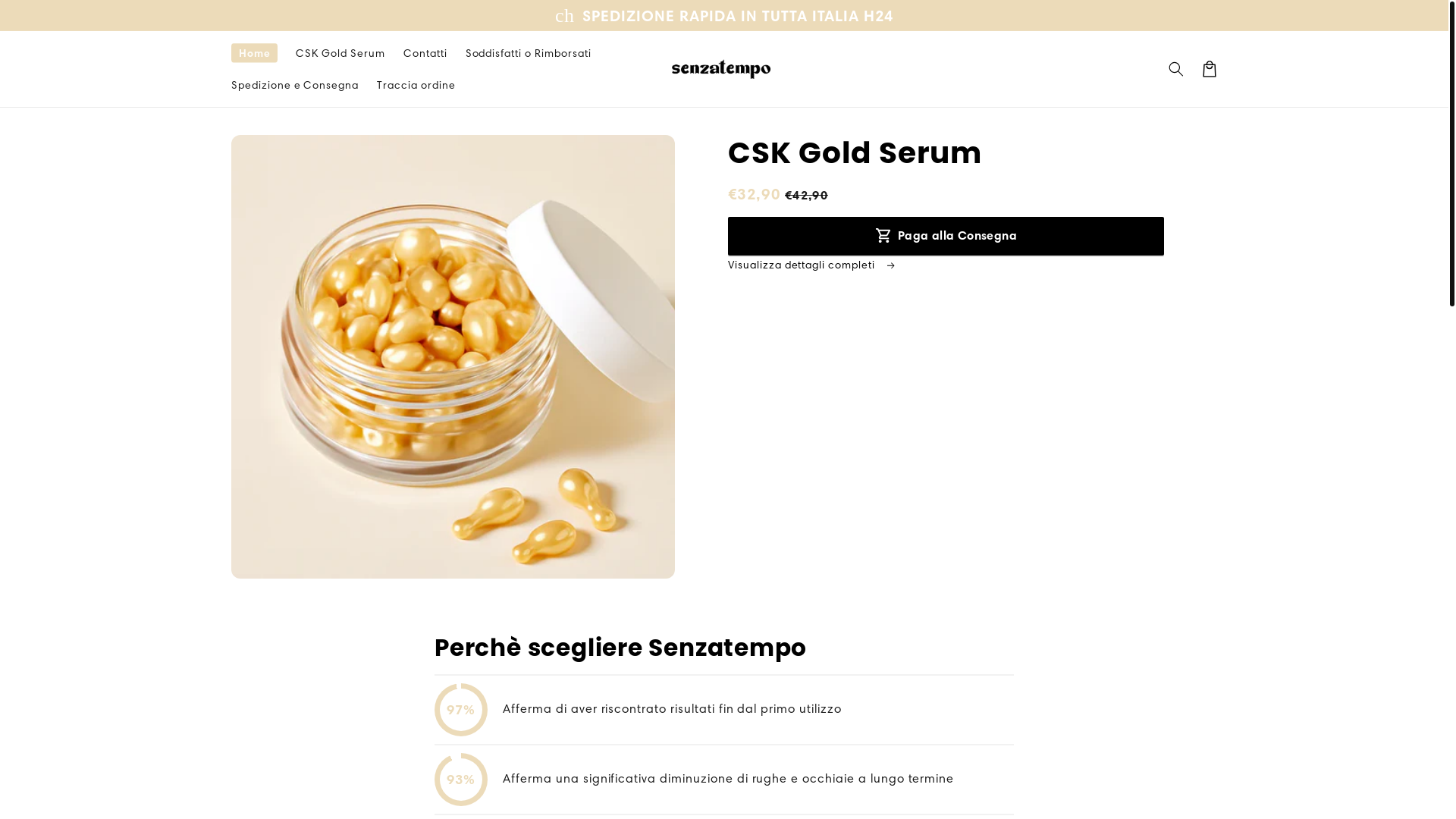 website screenshot of https://senzatemposhop.com/