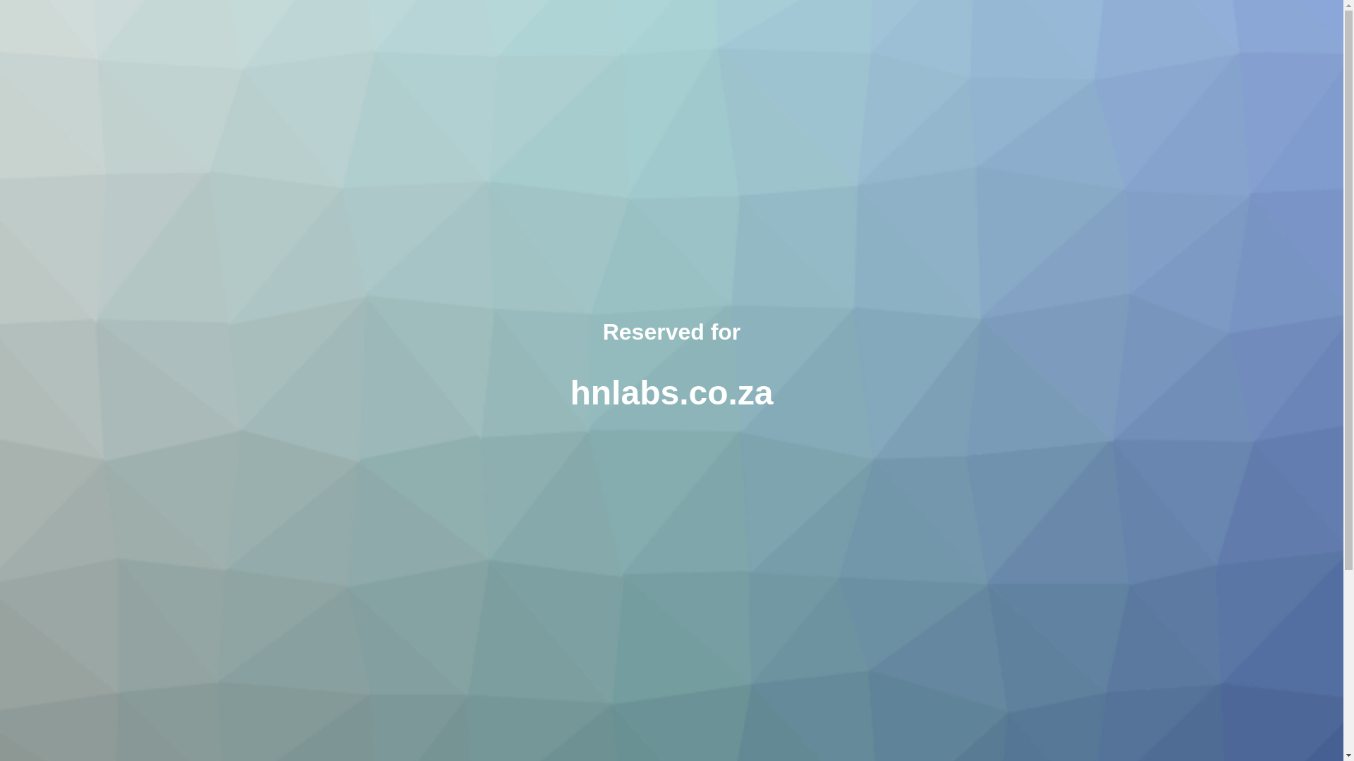 website screenshot of https://hnlabs.co.za/