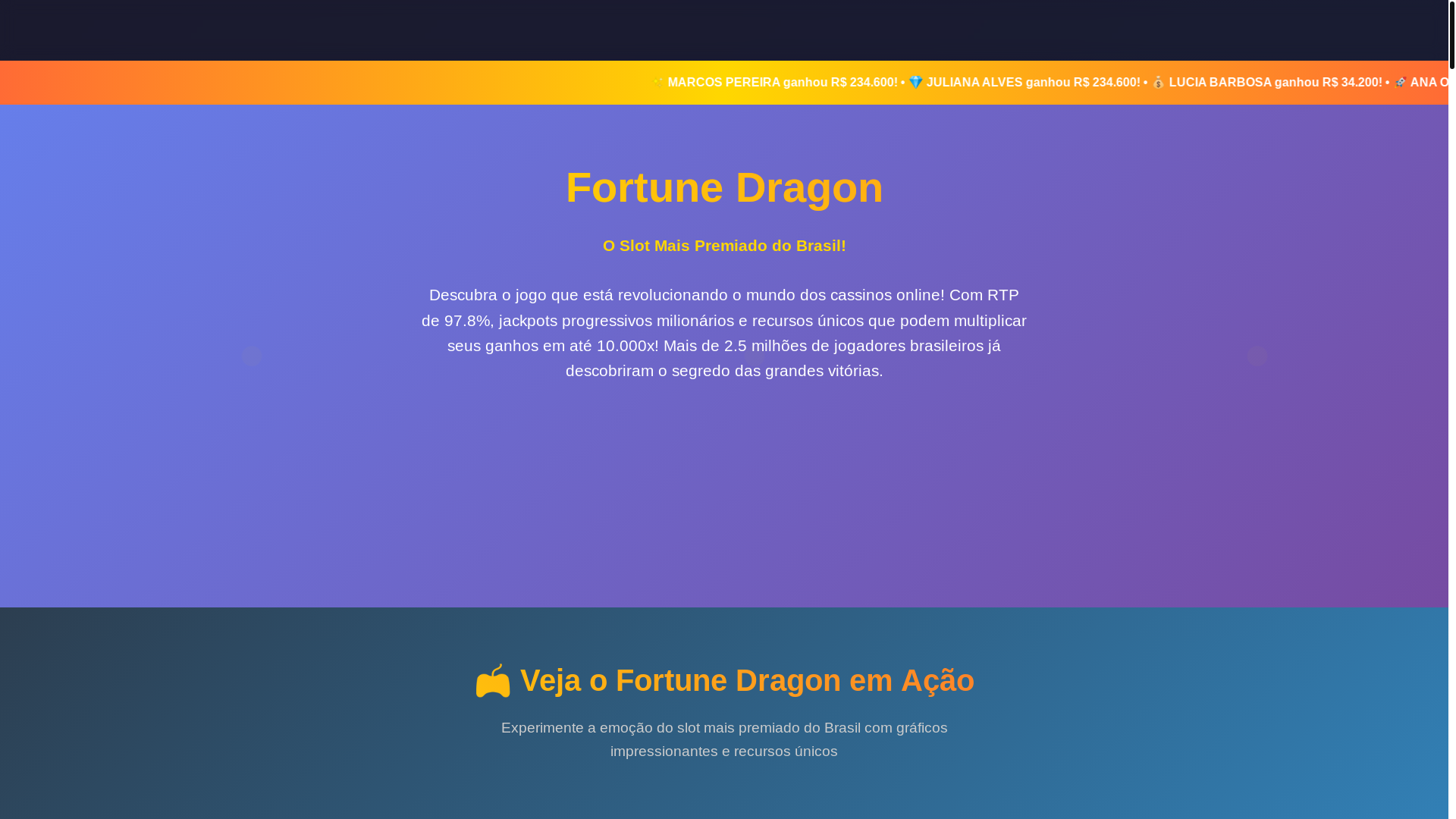 website screenshot of https://fortunedragonwinpt.com/