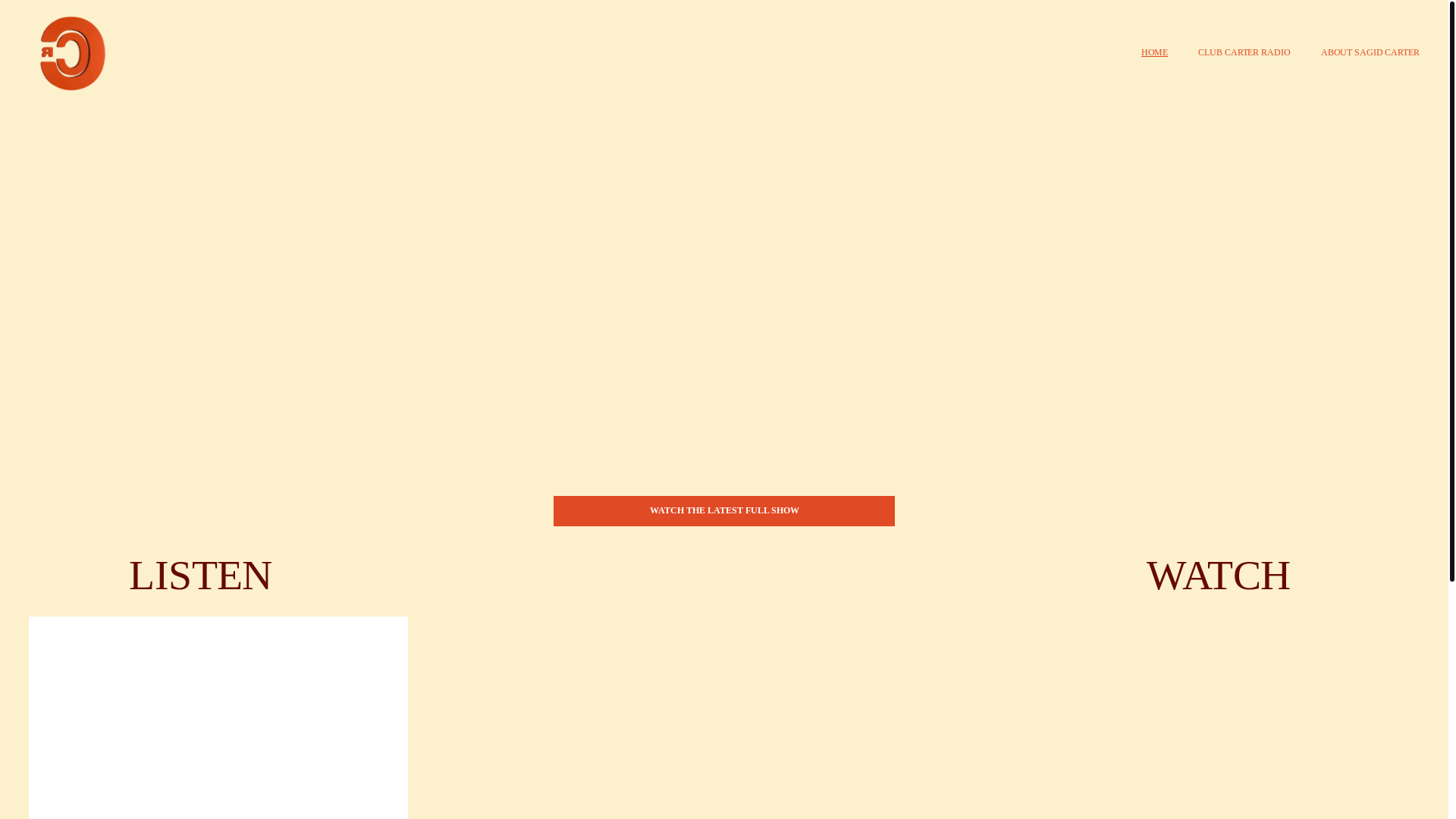 website screenshot of https://clubcarterradio.com/