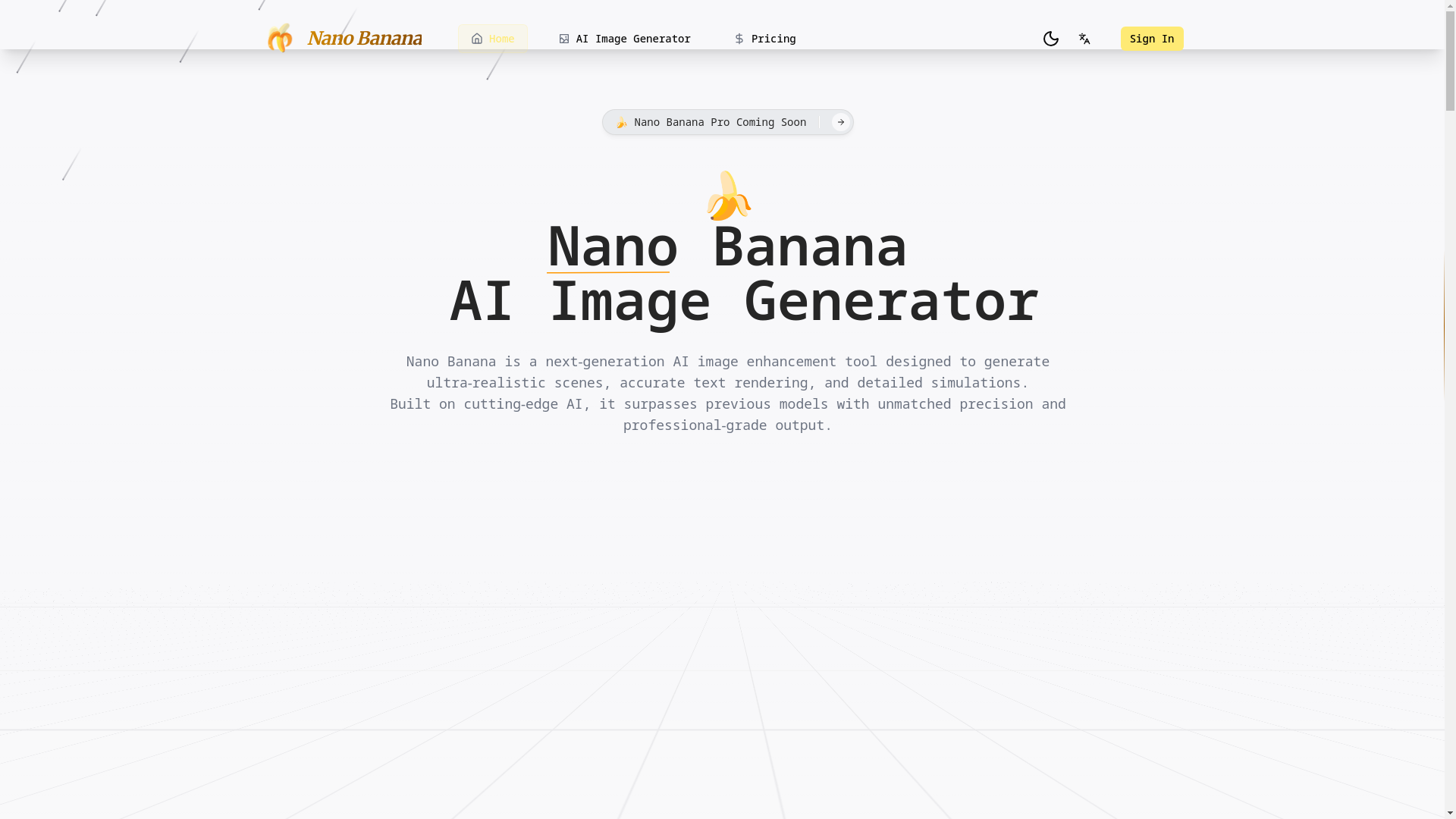 website screenshot of https://nanobanana.lat/
