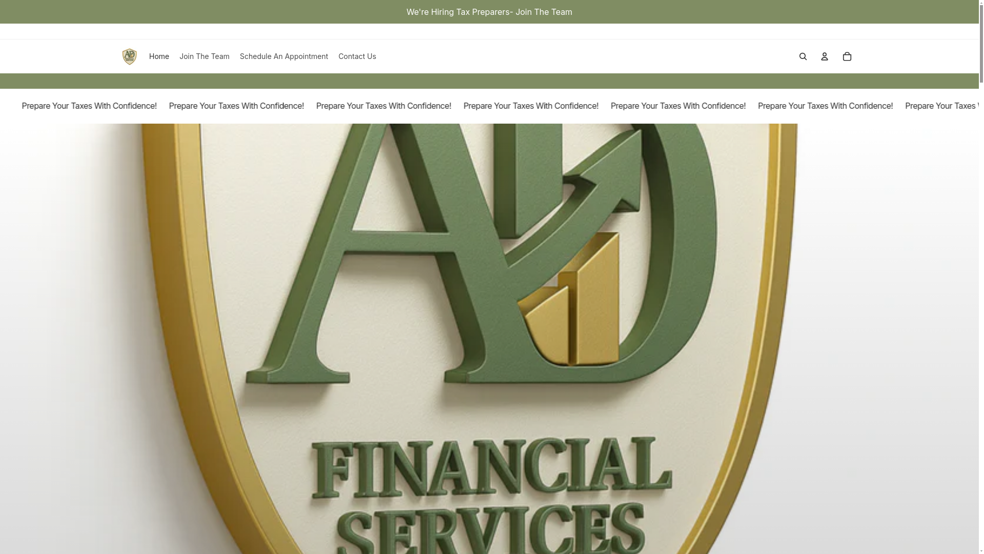 website screenshot of https://adfinancialservicesdfw.com/
