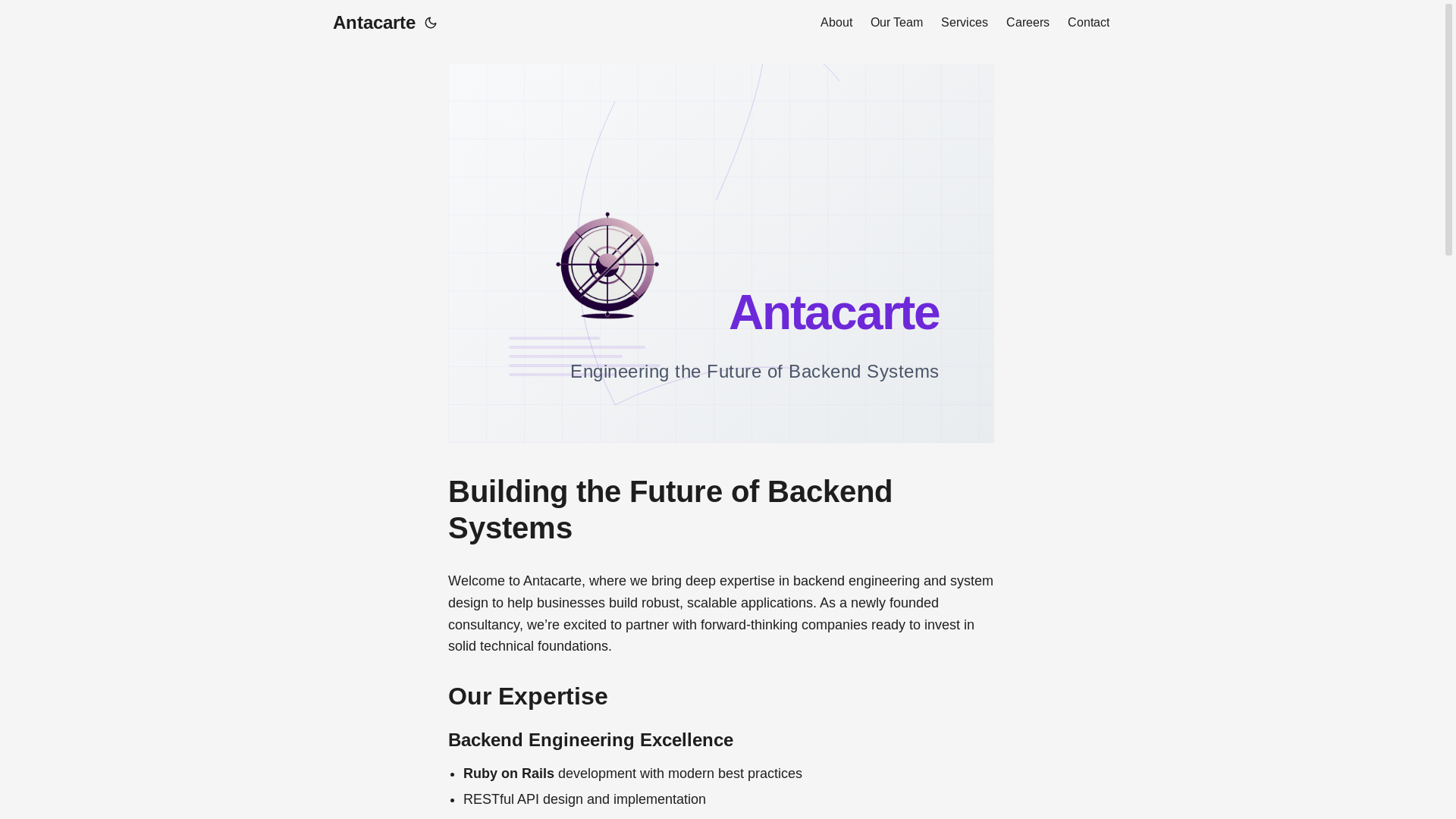 website screenshot of https://antacarte.pages.dev/