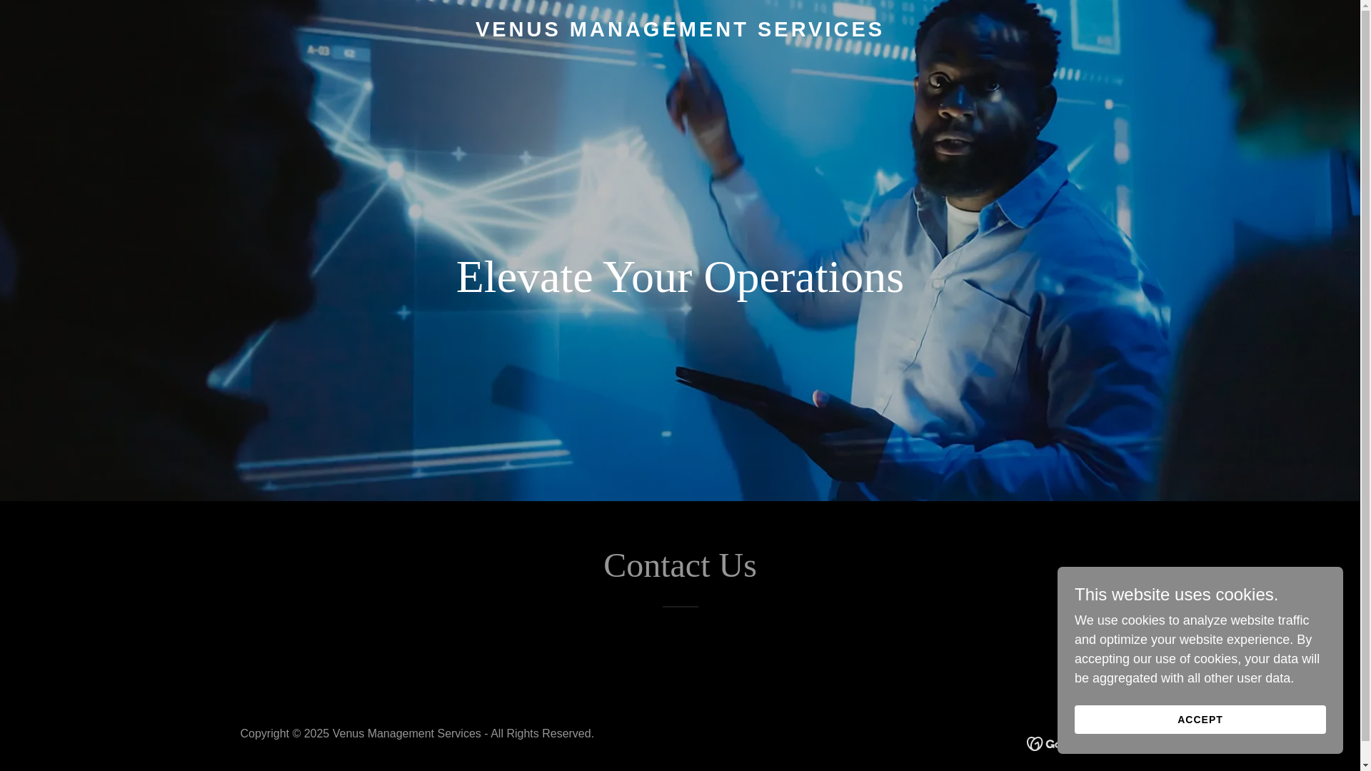 website screenshot of https://venusmanagementservices.com/