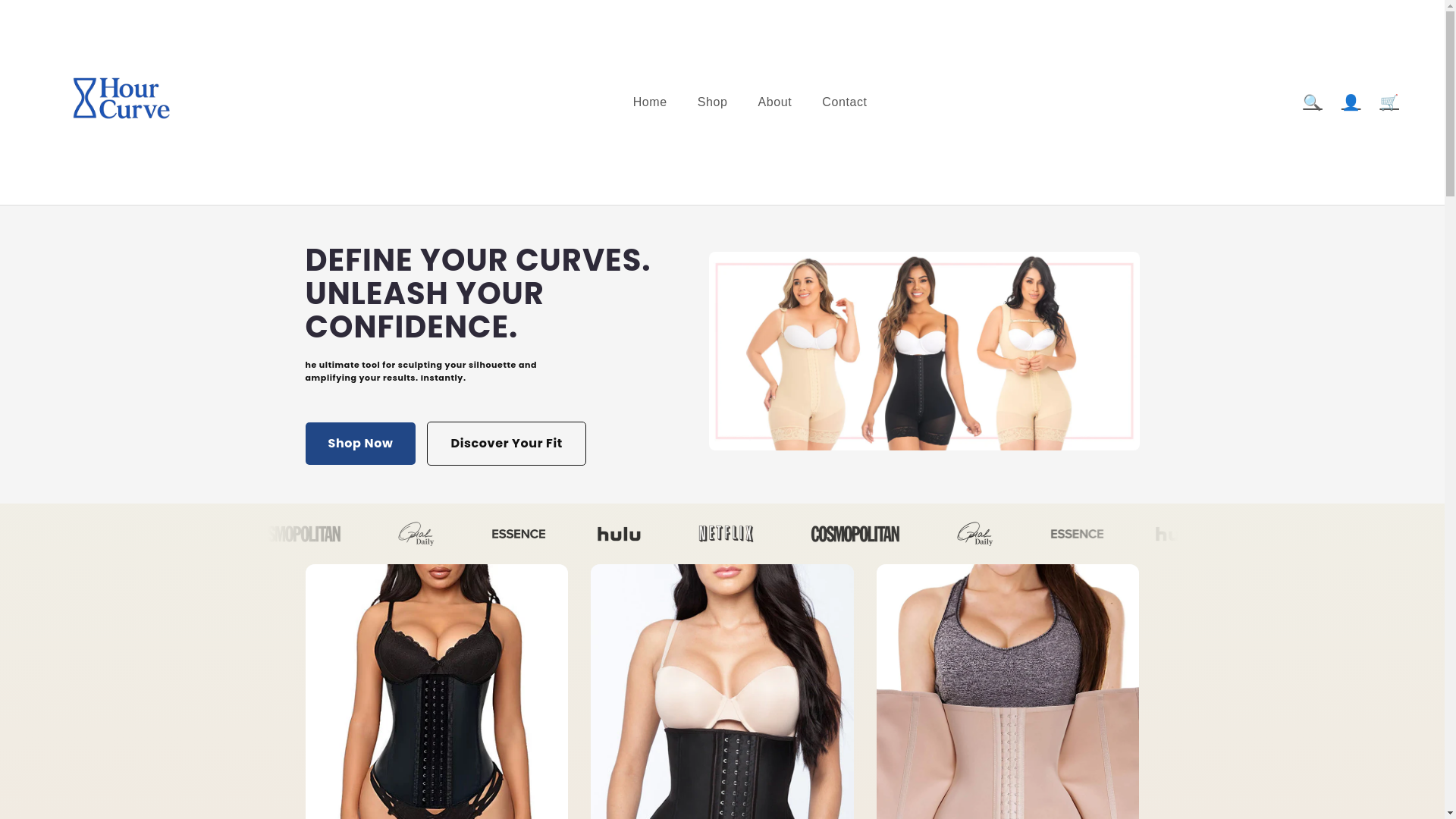 website screenshot of https://hourcurve.com/