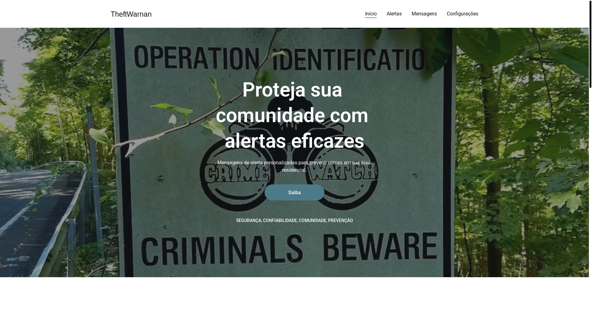 website screenshot of https://theftwarnan.cloud/