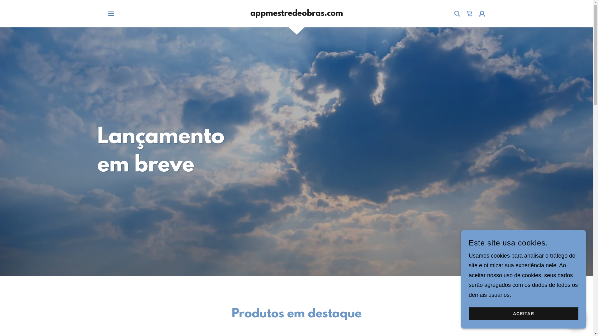 website screenshot of https://appmestredeobras.com/