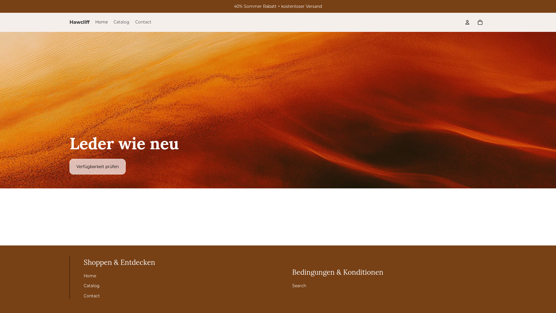 website screenshot of https://hawcliff.com/