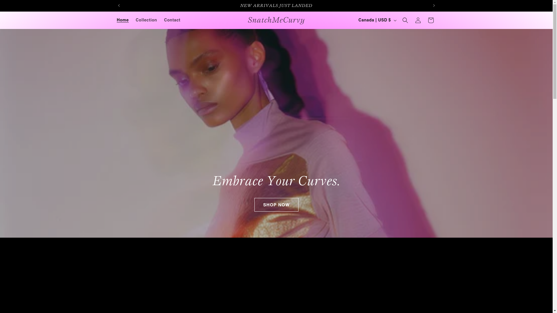 website screenshot of https://snatchmecurvy.com/