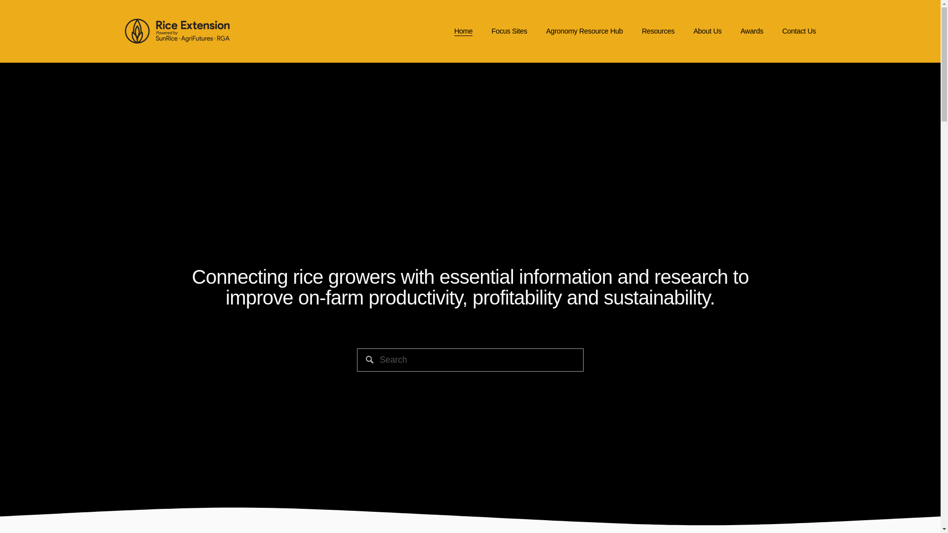 website screenshot of https://riceextension.com.au/