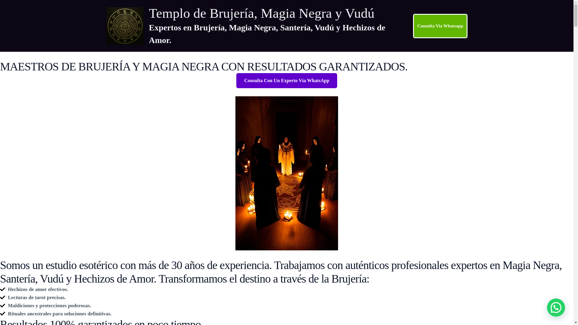 website screenshot of https://templodebrujeriamagianegrayvudu.com/