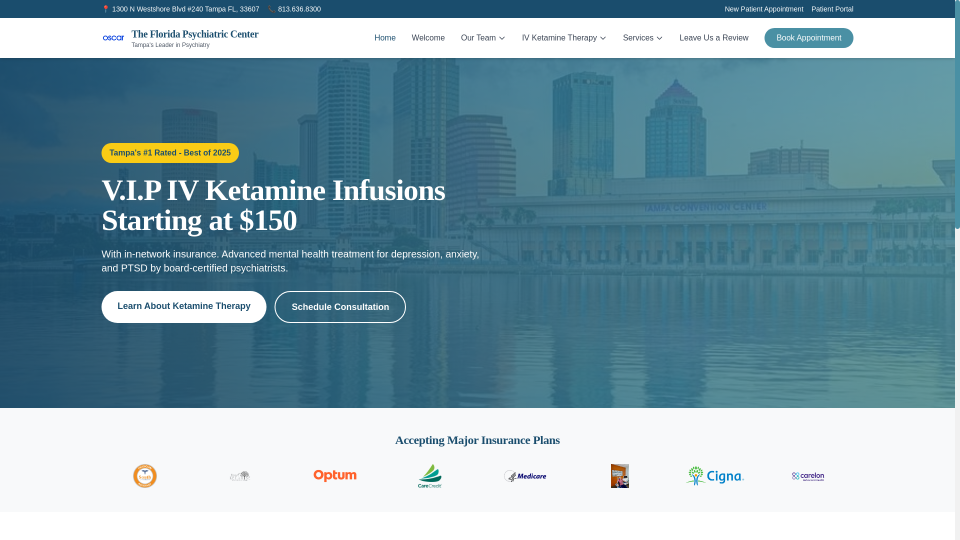 website screenshot of https://thefloridapsychiatriccenter-v2.pages.dev/