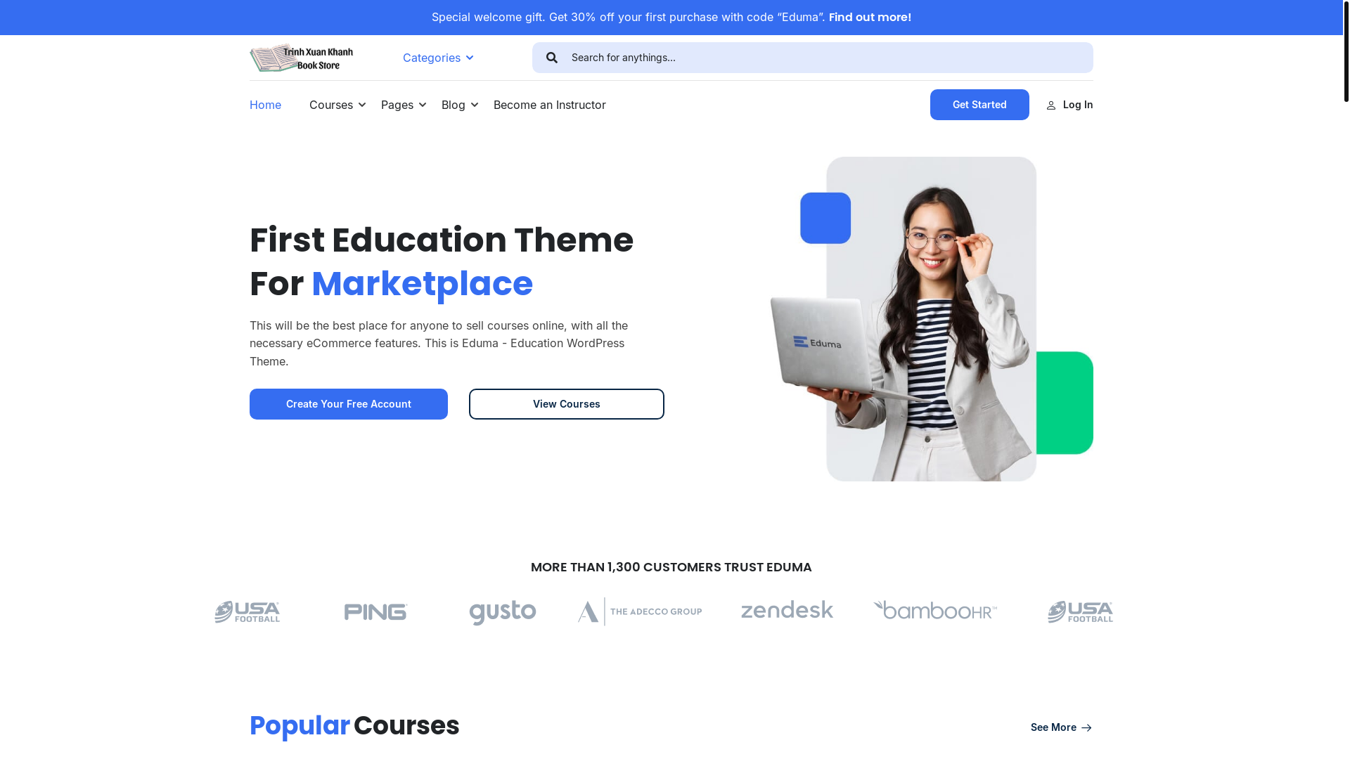 website screenshot of https://trinhxuankhanh.com.vn/