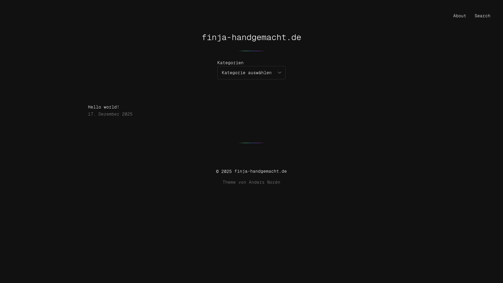 website screenshot of https://finja-handgemacht.de/