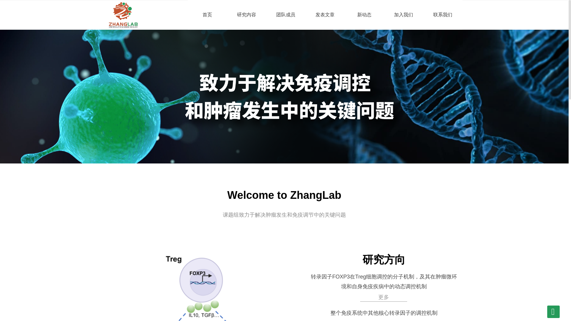 website screenshot of https://wenxiangzhanglab.com/
