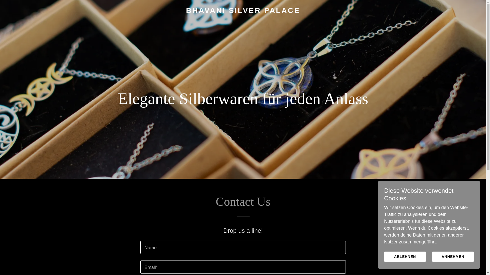 website screenshot of https://bhavanisilverpalace.shop/