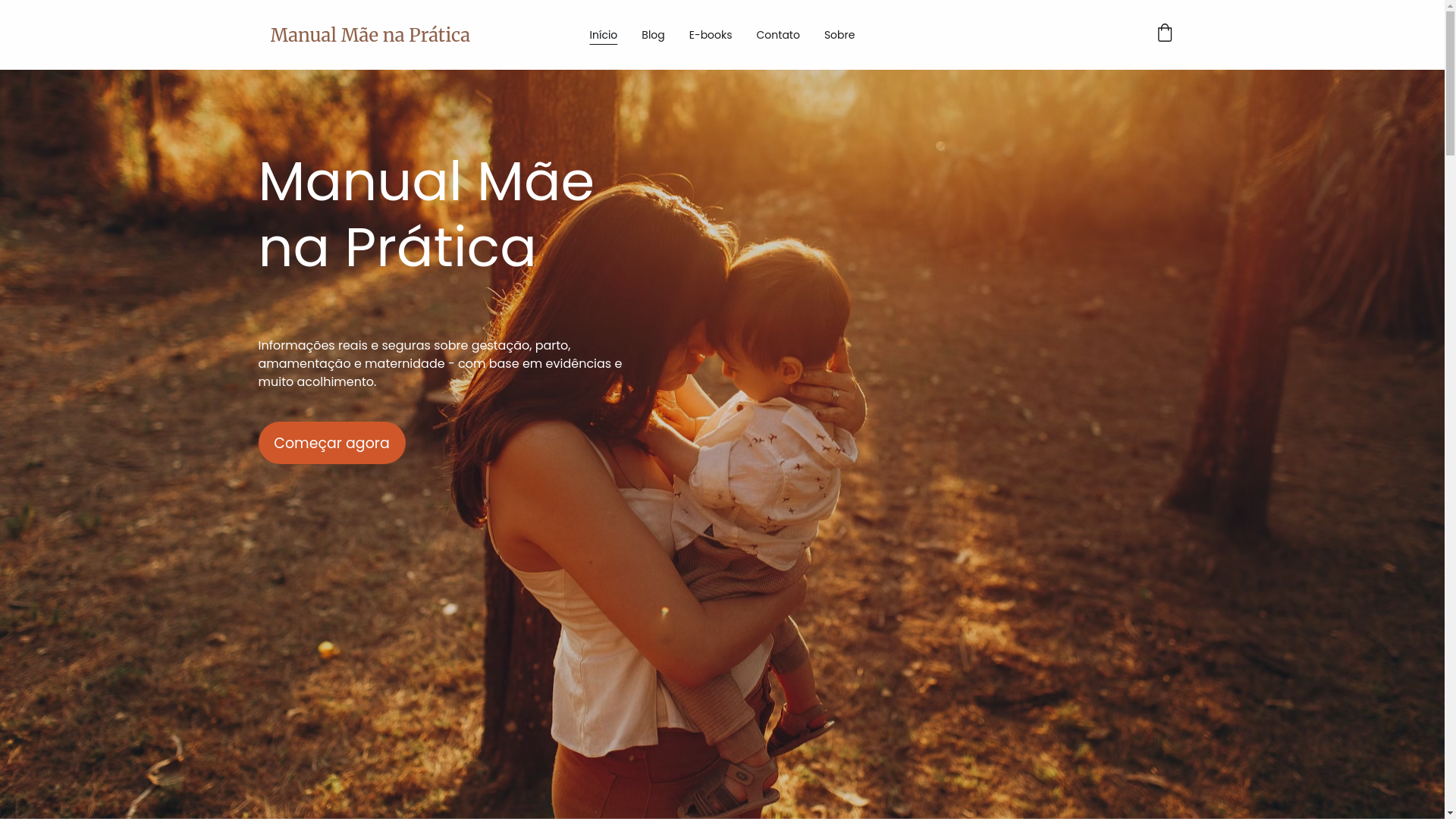 website screenshot of https://manualmaenapratica.com.br/