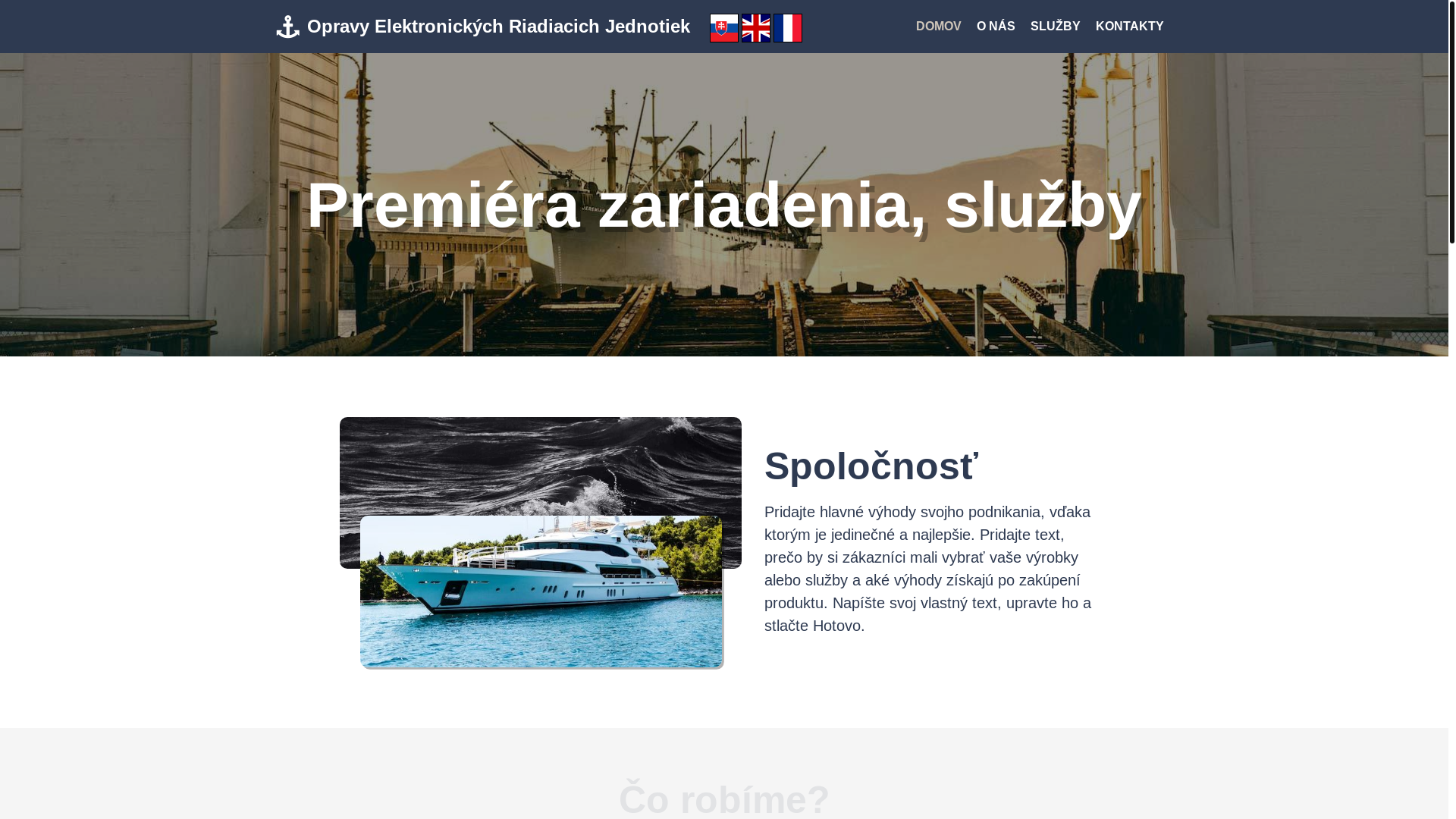 website screenshot of https://groupelectric.mu/