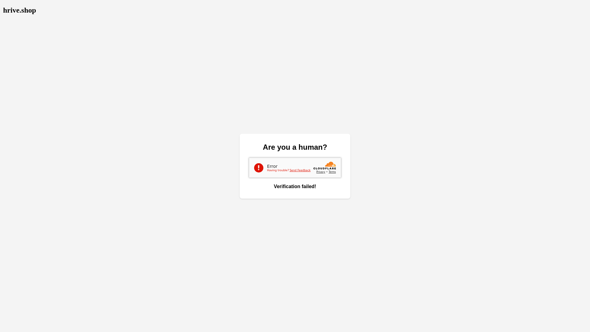 website screenshot of https://hrive.shop/