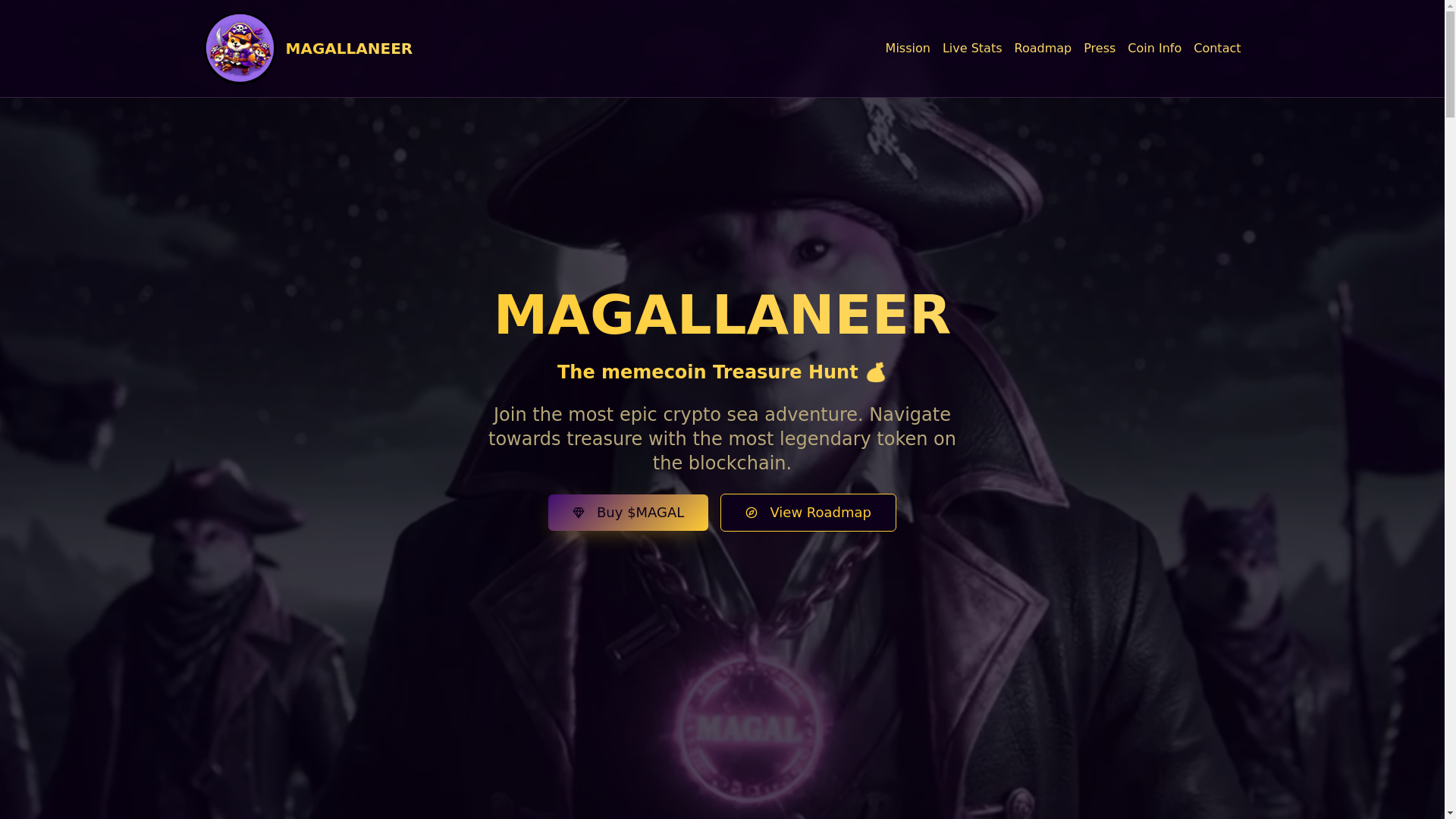 website screenshot of https://magallaneer.xyz/