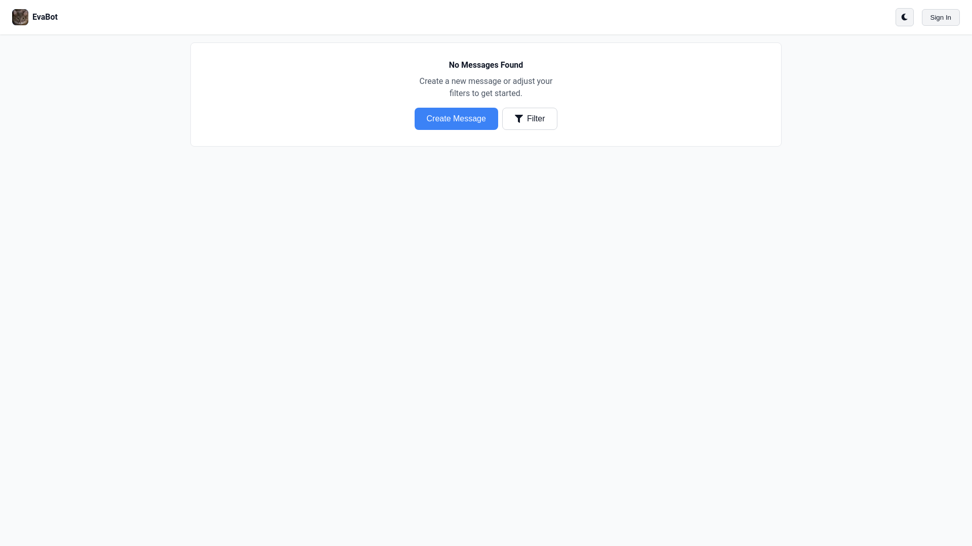 website screenshot of https://evabot.pages.dev/