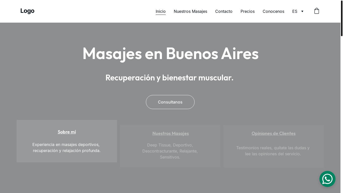 website screenshot of https://masajesenba.com/