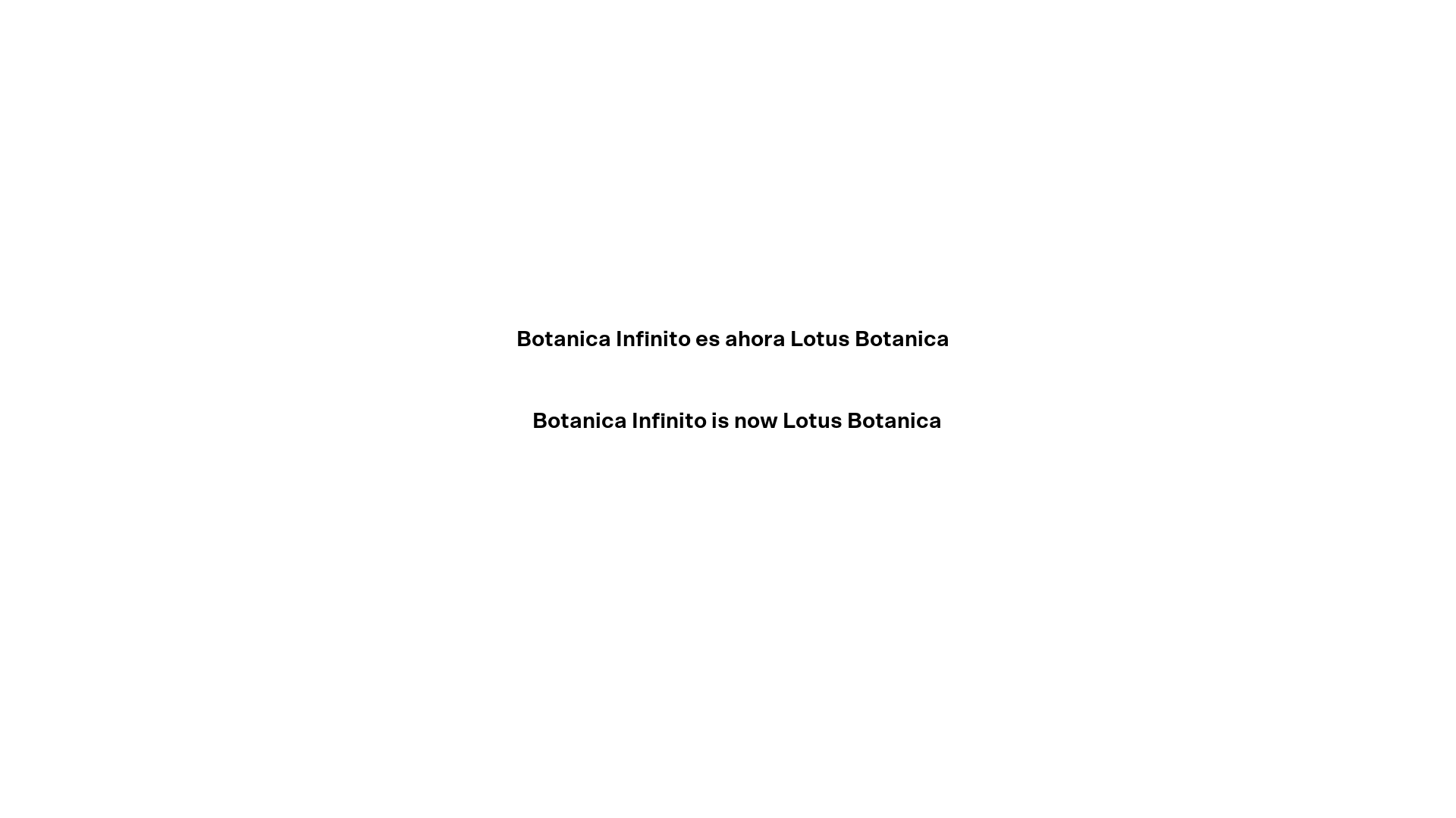 website screenshot of https://botanicainfinito.pages.dev/