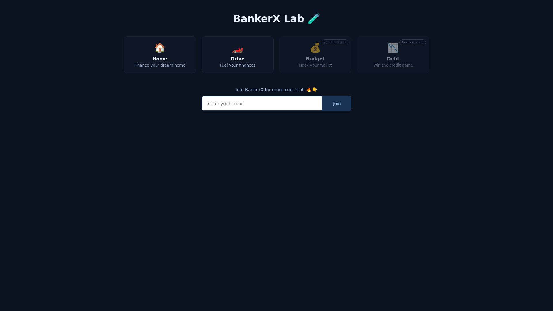 website screenshot of https://bankerx9.pages.dev/