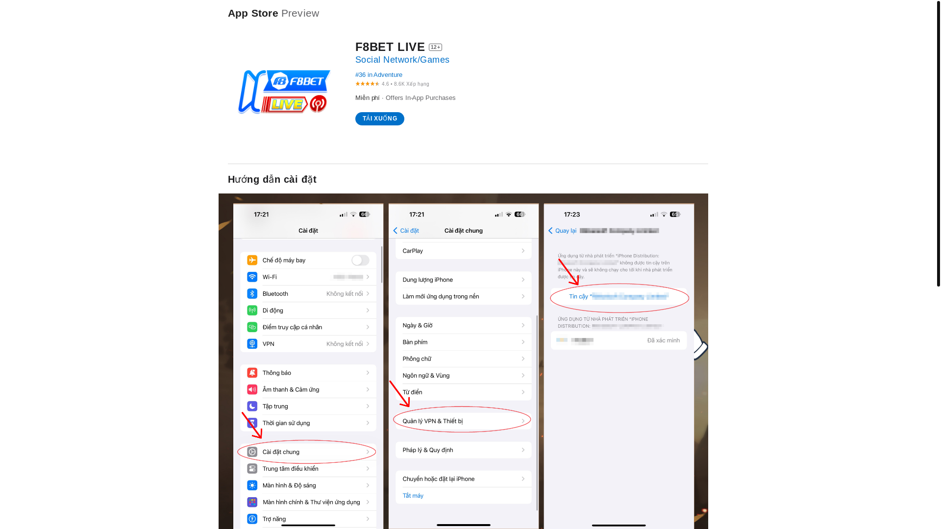 website screenshot of https://f8betlive.pages.dev/