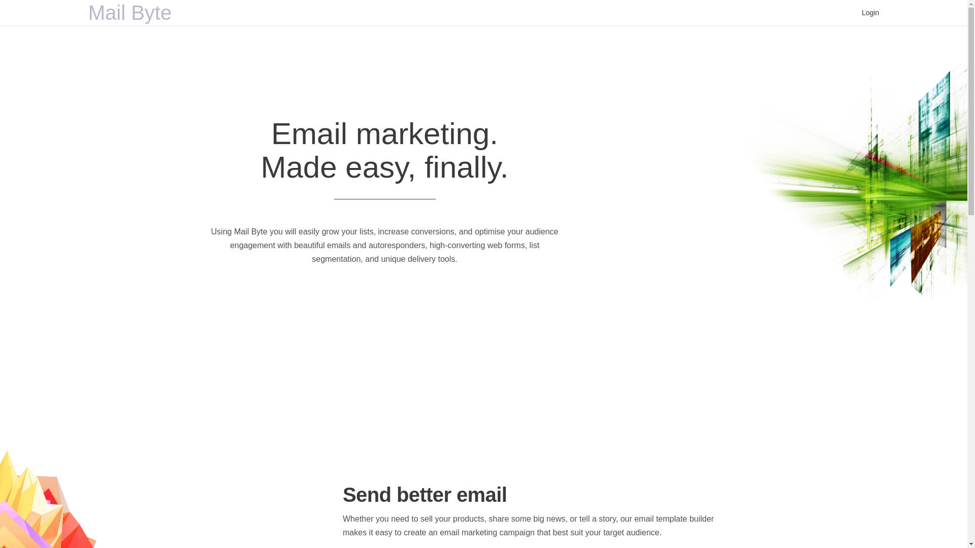 website screenshot of https://mailbyte.site/