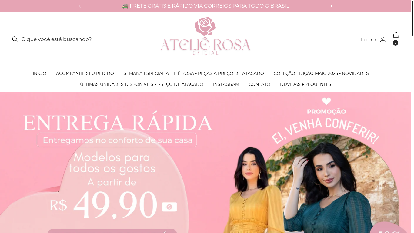 website screenshot of https://useateliierosa.com/