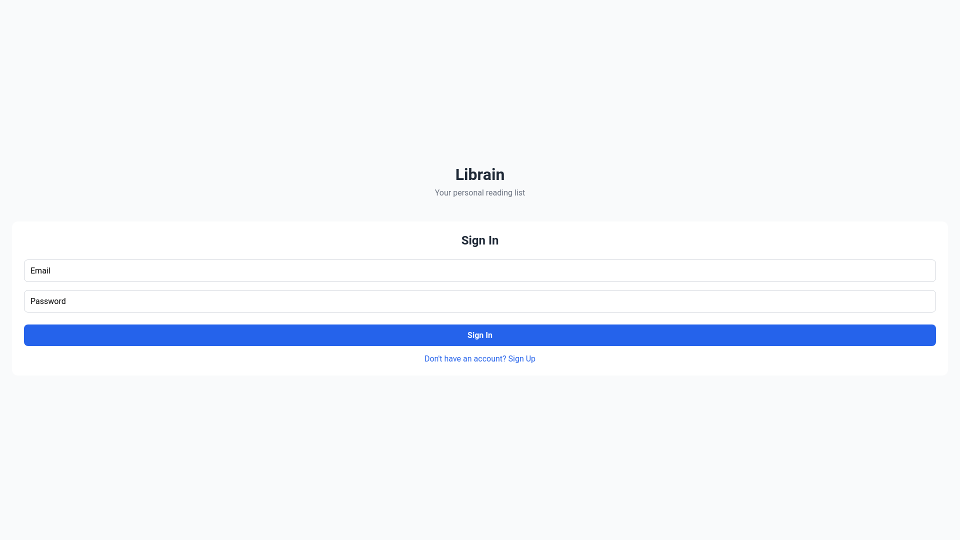 website screenshot of https://librain.app/