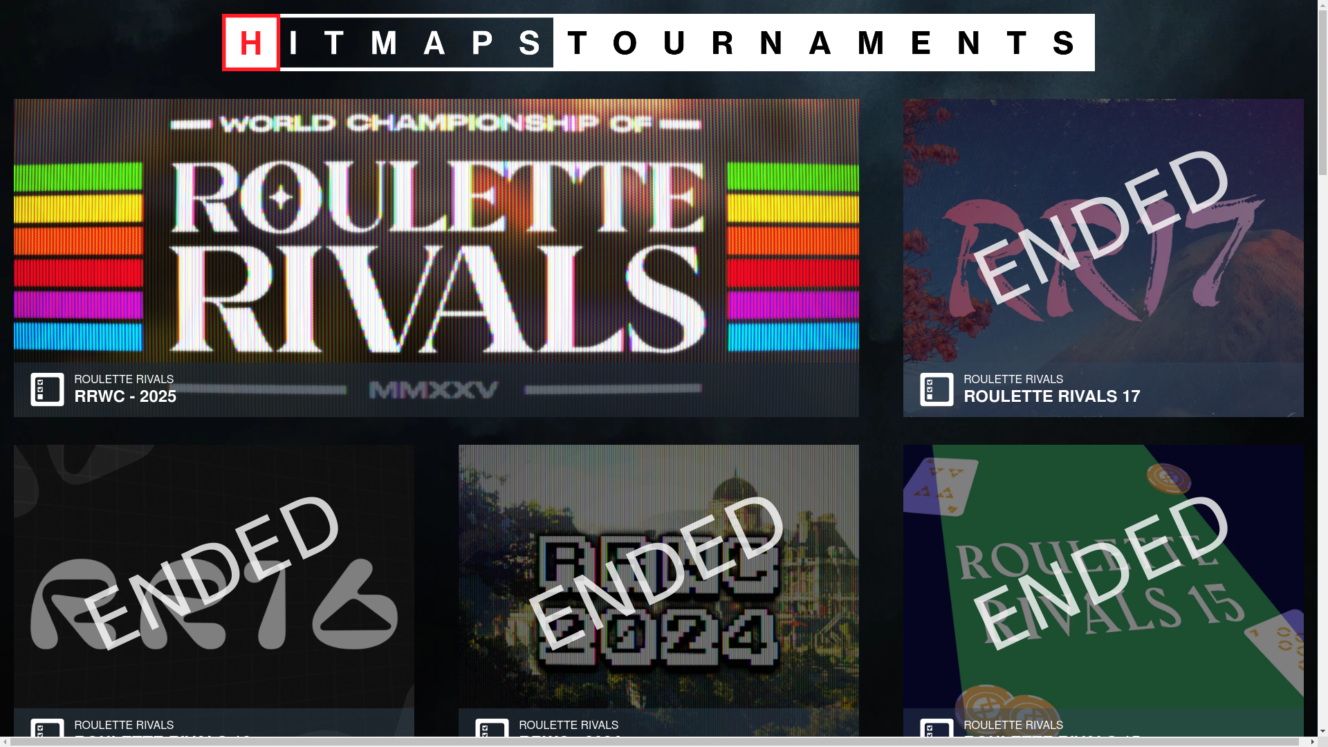 website screenshot of https://hitmaps-tournaments.pages.dev/