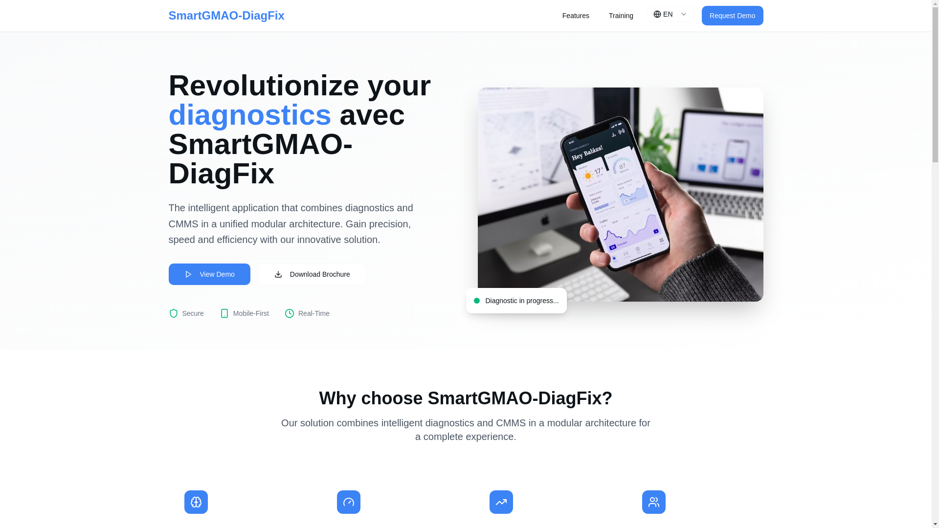 website screenshot of https://smartdiagfix.com/