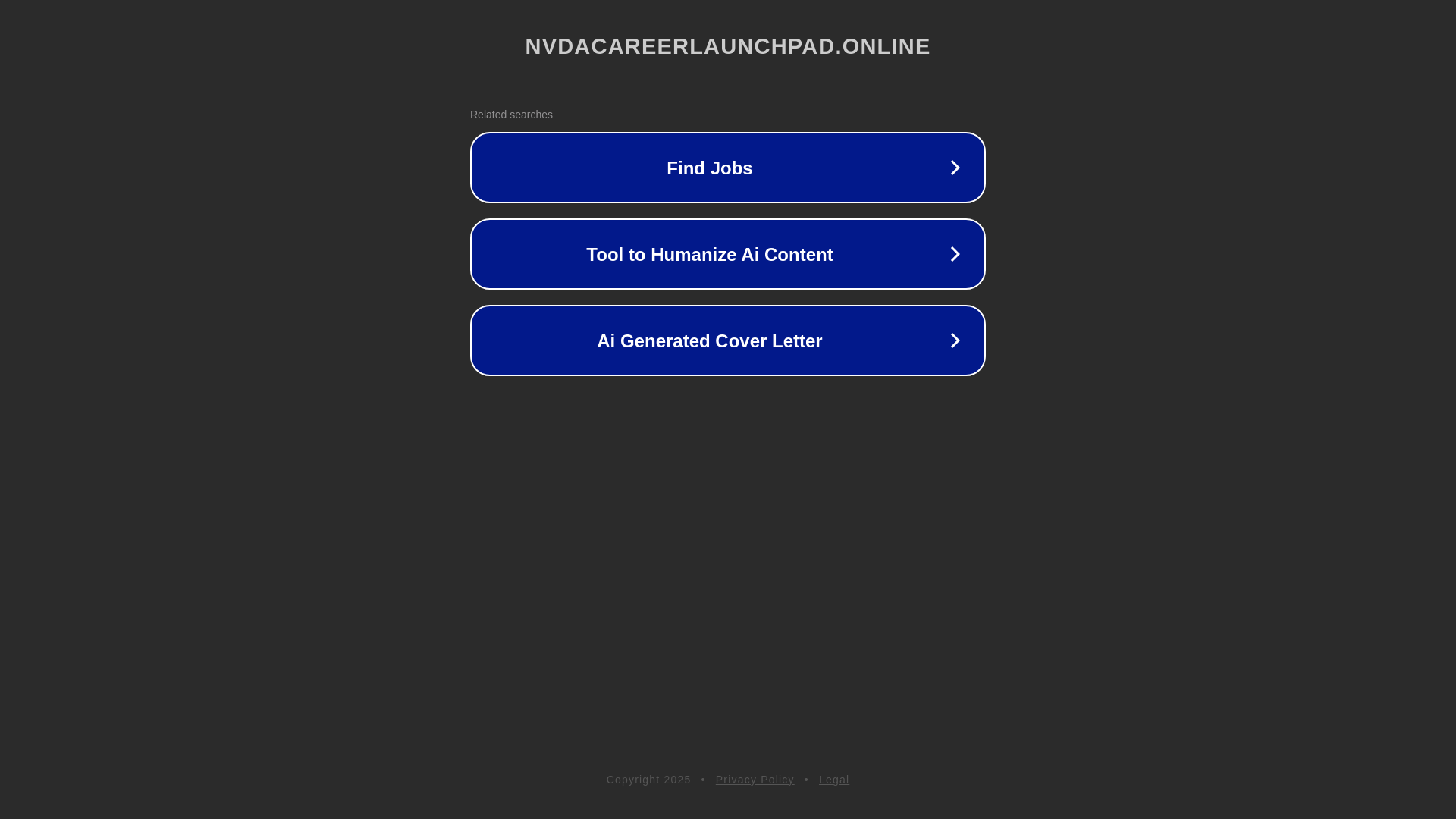 website screenshot of https://nvdacareerlaunchpad.online/