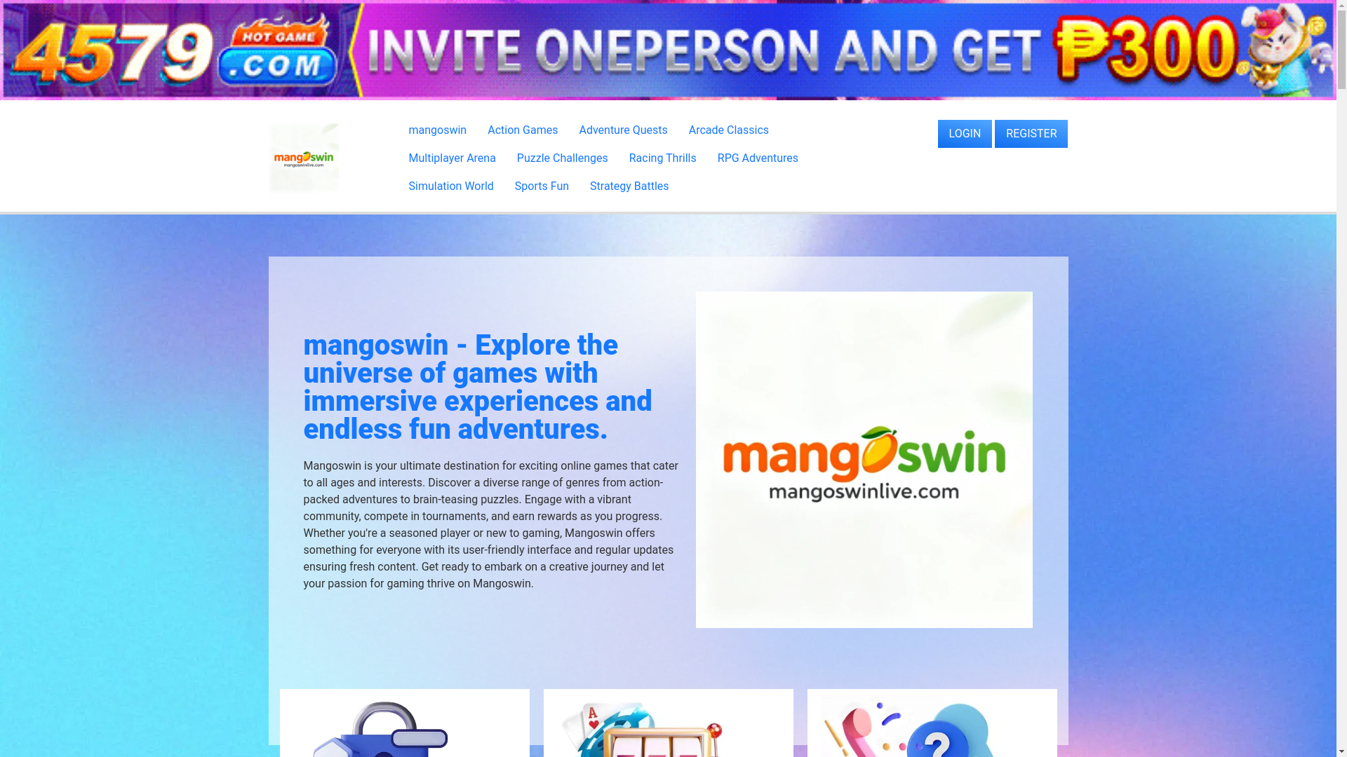 website screenshot of https://mangoswinlive.com/
