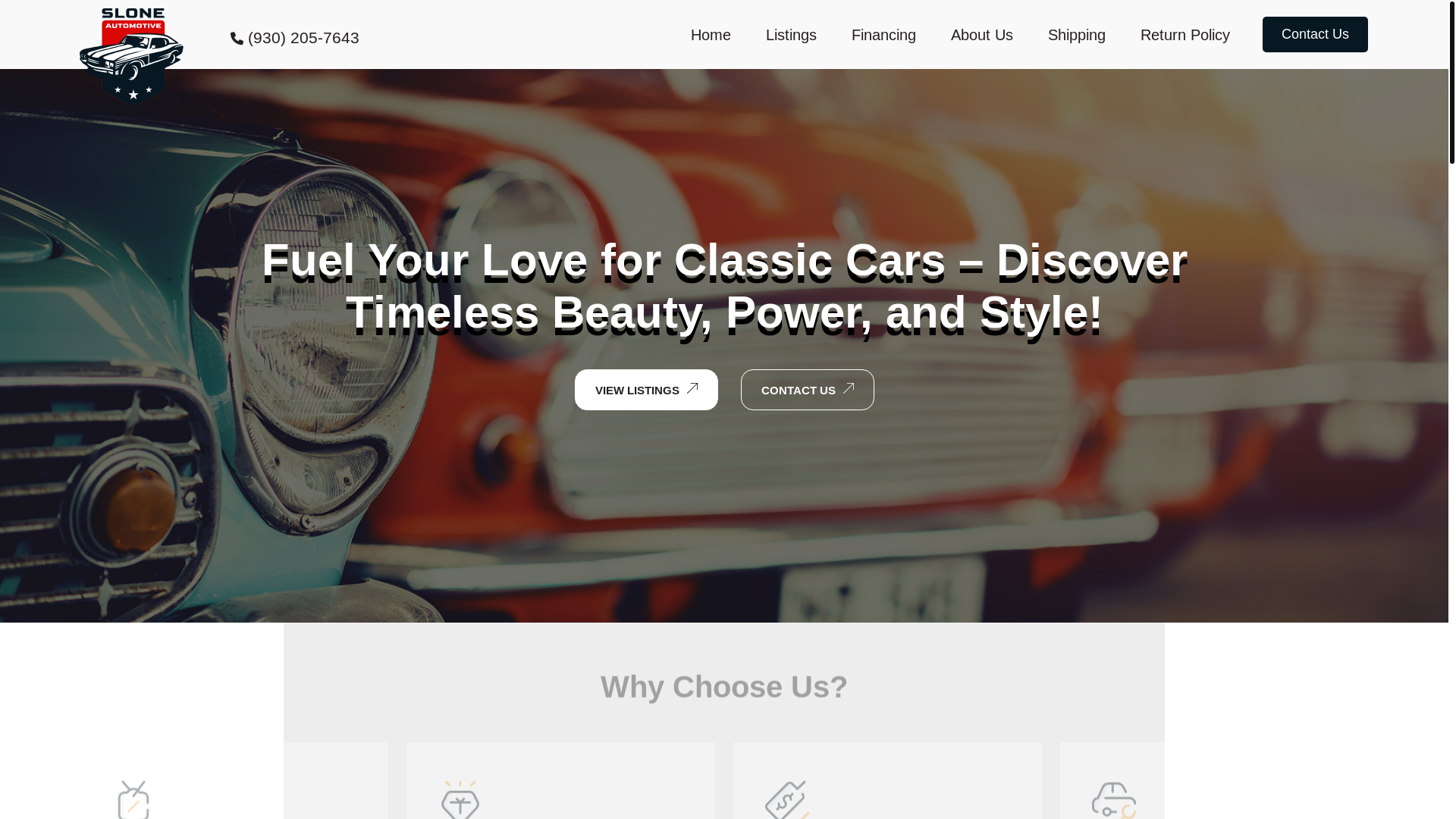 website screenshot of https://sloneautomotive.com/