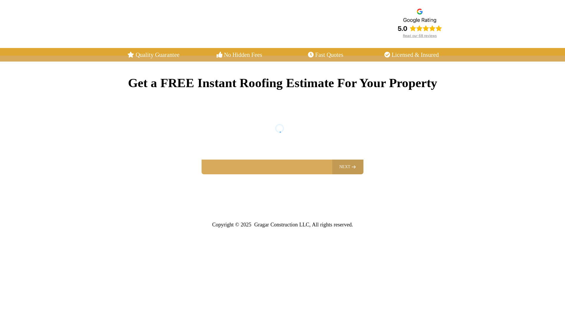 website screenshot of https://gragarconstructionwa.com/