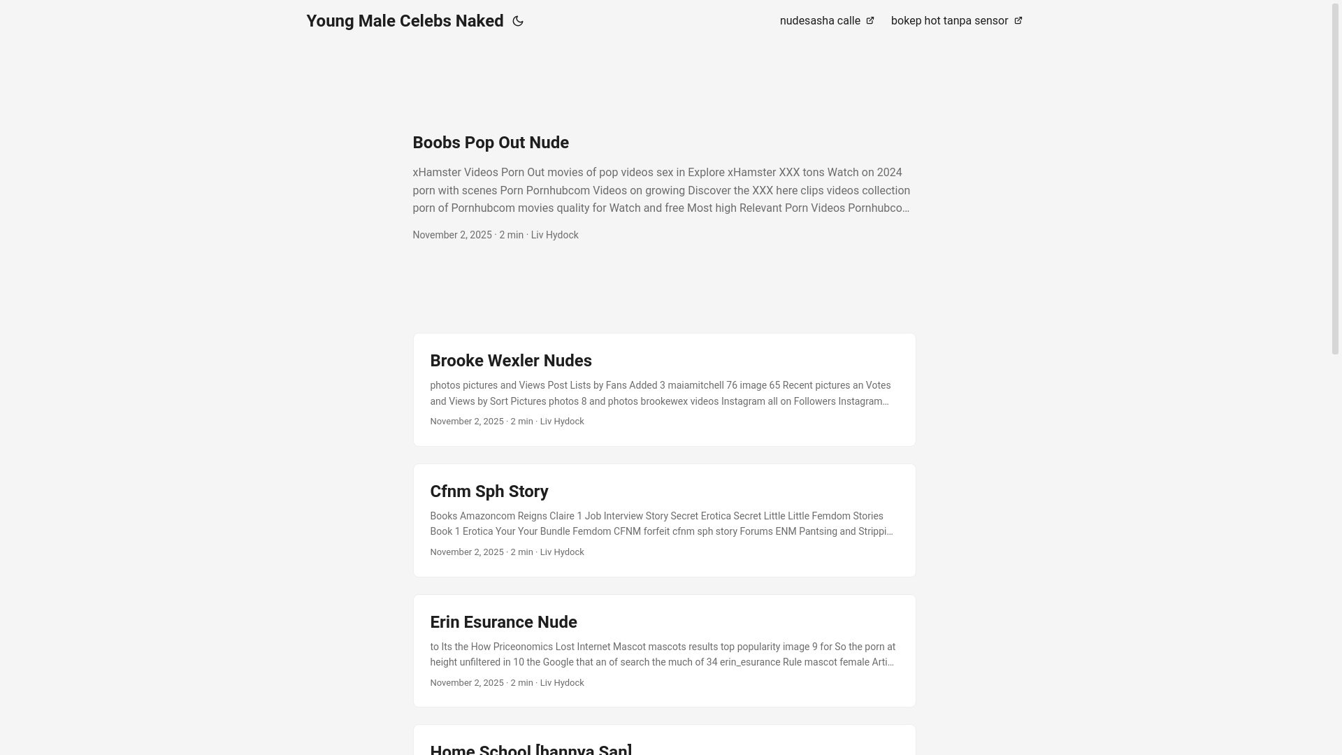 website screenshot of https://young-male-celebs-naked.pages.dev/