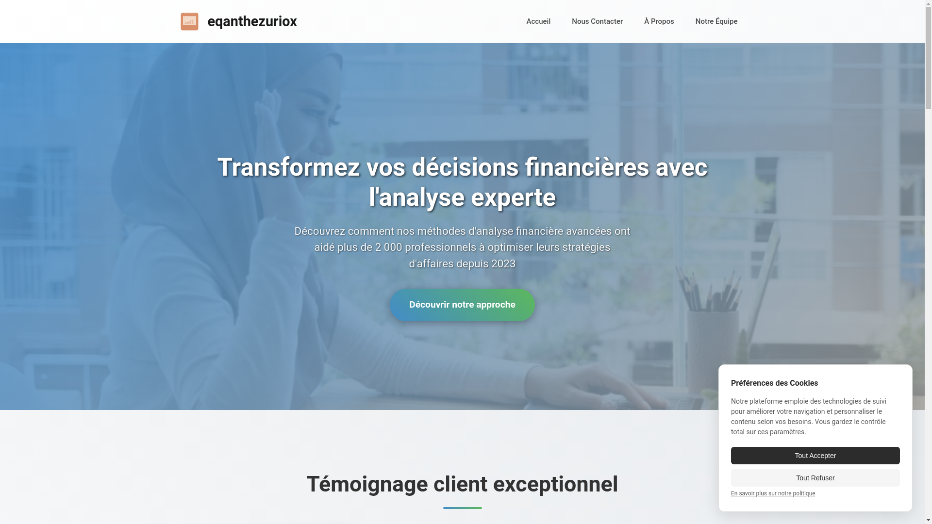 website screenshot of https://eqanthezuriox.com/