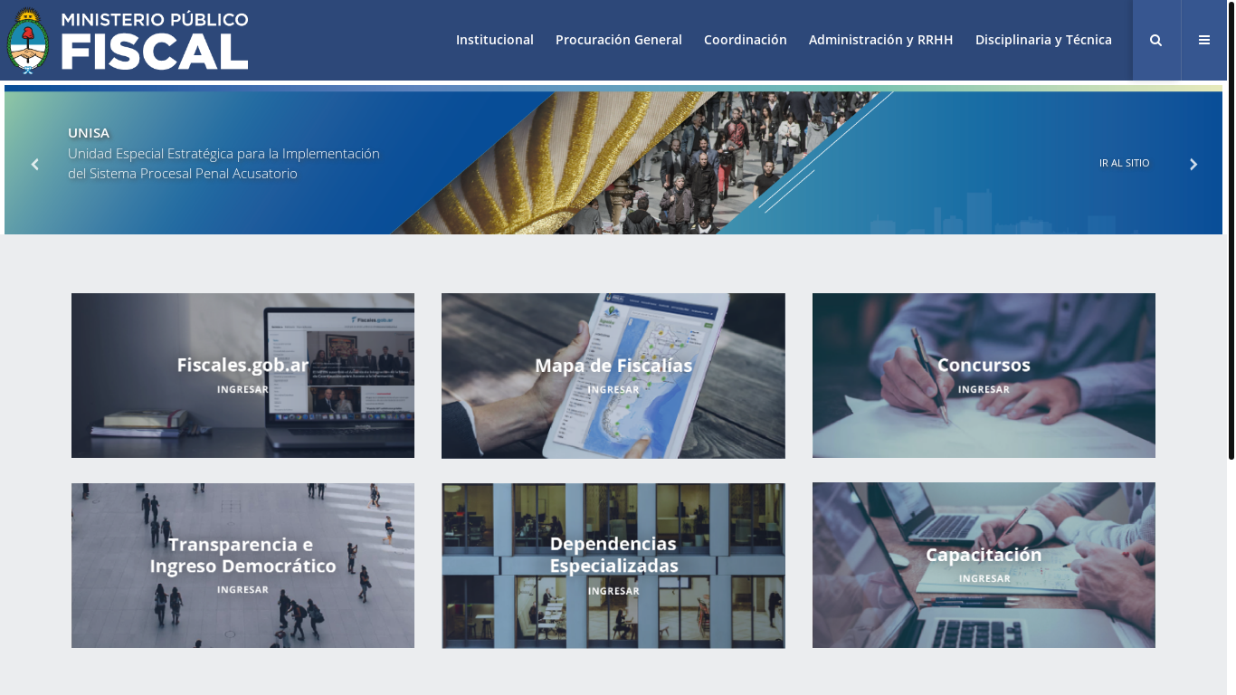 website screenshot of https://mpf.gov.ar/