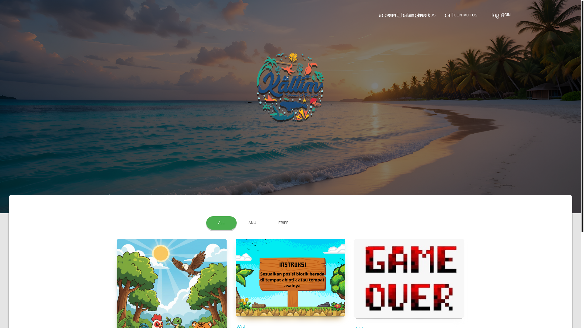 website screenshot of https://dinaspariwisatakaltim.com/