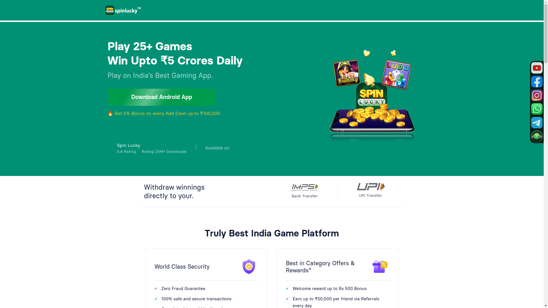 website screenshot of https://mahagames3.com/