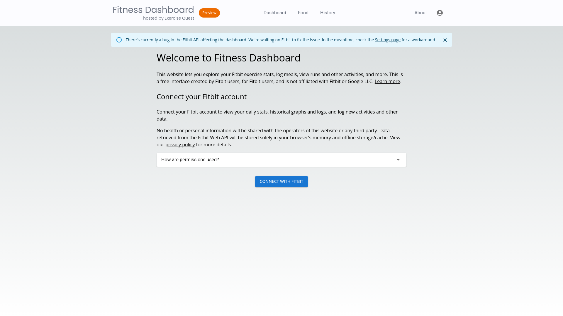 website screenshot of https://fitness-dashboard.pages.dev/