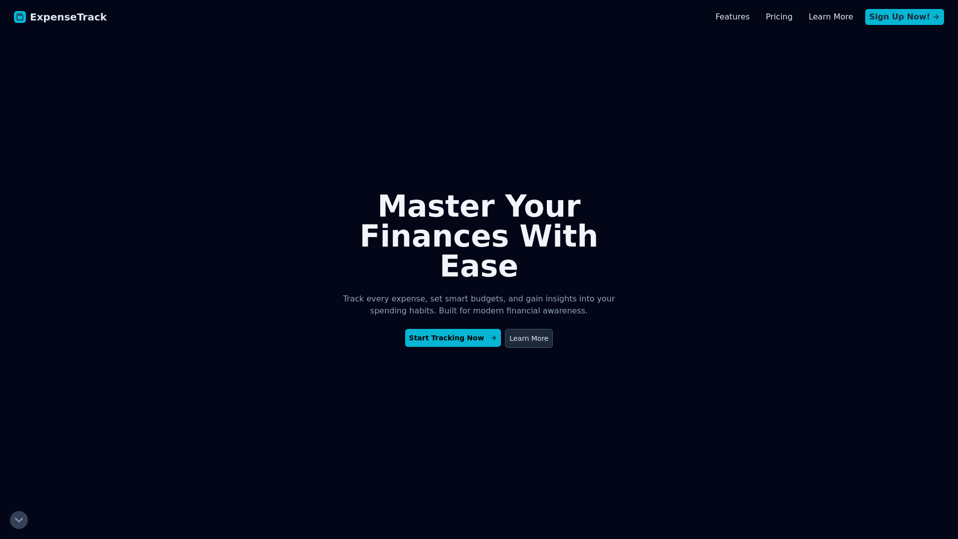 website screenshot of https://budget-manager-58f.pages.dev/