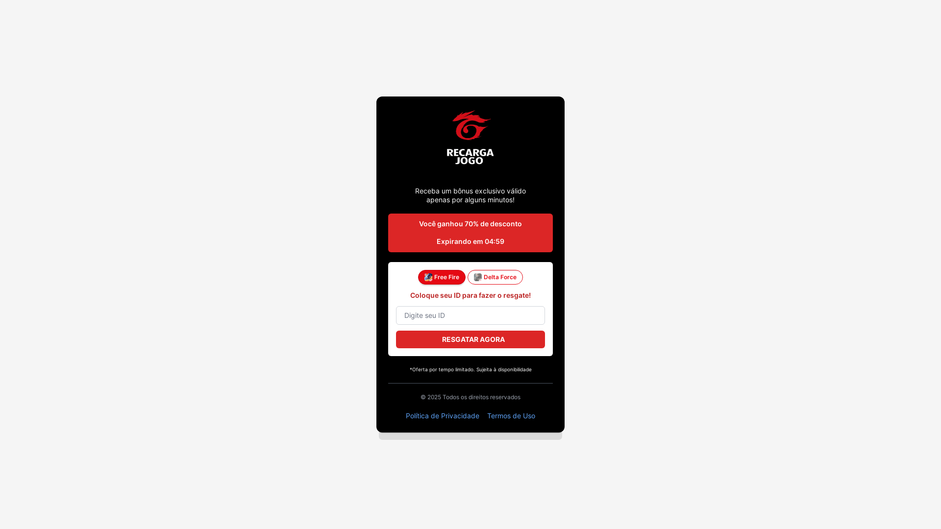 website screenshot of https://recargarena.site/