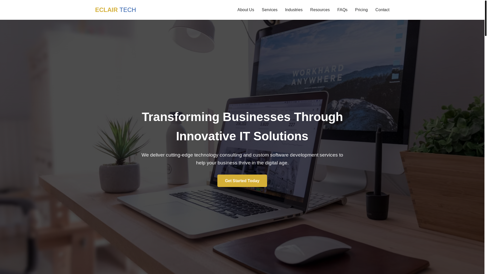 website screenshot of https://eclairitconsultaions.pages.dev/
